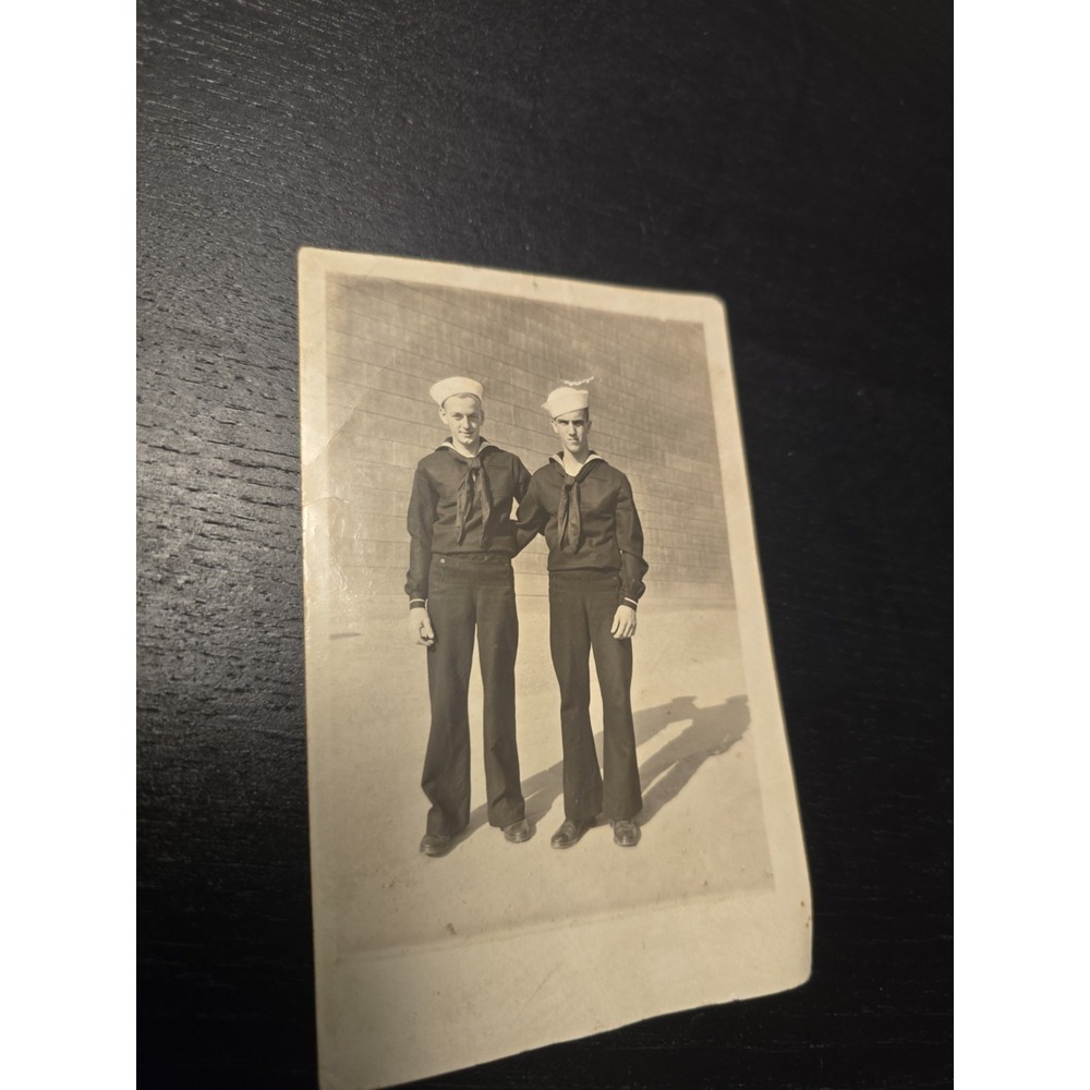 1930s 40s US Navy Sailors RPPC Real Photo Postcard WWII Era EKC Military See pic